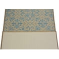 thumbnail image 2 of Custom Size Skid Resistant Backing Rug Runner Floral Trellis Blue Design Cut to Size Roll Runner Rug By Feet, 2 of 8