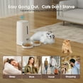 thumbnail image 4 of GOOVI Automatic Cat Feeders, Timed Dog Feeder 4L Programmable Control 1-10 Meals Pet Dry Food Dispenser for Cats and Small Medium Dogs, Dual Power Supply, 4 of 8