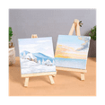 thumbnail image 4 of 16Pcs 4 x 4Inch Mini Canvases with Easel Canvases Painting, 4 of 7