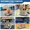 thumbnail image 5 of 4 IN 1 Heavy Duty Platform Truck with Cage 40x23 Hand Truck Extra Large Version, 2200lbs Capacity Basket Cart with Wheels, Push Dolly with 6” Swivel Casters, Versatile Flatbed, 5 of 8