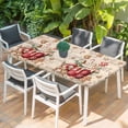 thumbnail image 2 of Christmas Table Cloths for 3 Foot Rectangle Tables, Winter Xmas Snowman Sugar Ice Cream Vintage Patio Waterproof Elastic Fitted Tablecloths, Washable Rectangular Table Cover for Camping, 2 of 8