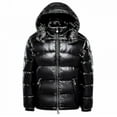 thumbnail image 1 of Mens Hooded Shiny Down Jacket Winter Coats Sl, 1 of 5