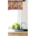 thumbnail image 3 of Ambesonne Vintage Tribal Window Valance, Vivid Petals, 42" x 12", Multicolor, 3 of 3