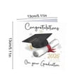 thumbnail image 3 of 10 Pack 2026 Graduation Cards with Envelopes, Blank Inside for Handwritten Message, Watercolor Graduation Cap Design, 5x5 Inch Square Greeting Card for High School College Graduate, 3 of 6