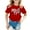 Red, variant on Hienoo Infant Girls Mother's Day T-Shirt Letter Print Short Sleeve T Shirt, Sizes 1-9
