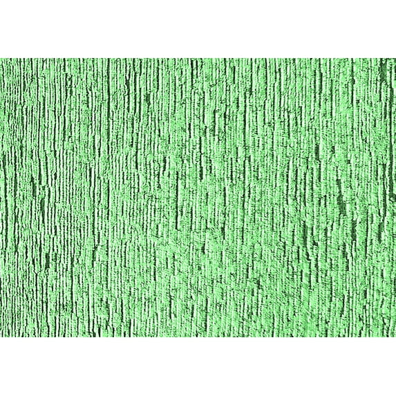 Ahgly Company Indoor Rectangle Solid Emerald Green Modern Area Rugs, 8' x 12'