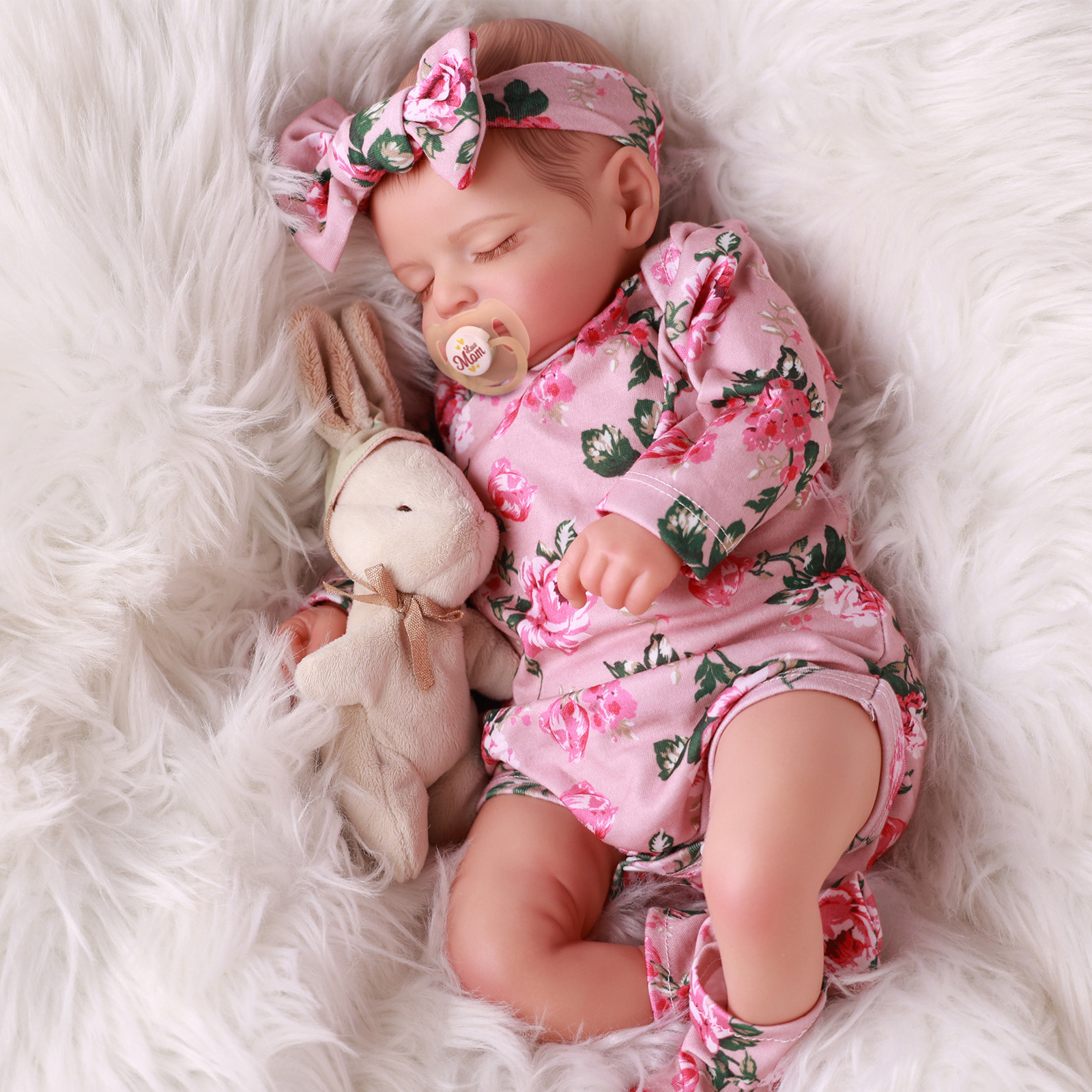 RSG Reborn Baby Dolls 20 inch Newborn Baby Dolls Full Body Cloth Baby Dolls with Gift Box for Kids Age 3+