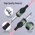 thumbnail image 2 of EASTROCK 10-Feet Guitar Cable, 1/4" TS Instrument Cable with Anti-Kink Design, Dual Straight Connectors for Electric Guitar, Bass, Keyboard, Amp (Pink), 2 of 6