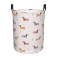 thumbnail image 2 of Goofa Dachshund Dog Puppy Printed Circular Hamper,Laundry Basket with Handles,Storage Baskets Foldable,Large Capacity Laundry Hamper-Medium, 2 of 8