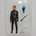 thumbnail image 2 of Marvel Ghost Rider Johnny Blaze figura de acción conjunta móvil calavera de guerrero azul y naranja figura de acción de 9 pulgadas periférico de animé, 2 of 5