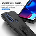 thumbnail image 4 of TASHHAR Moto G Play 2023 Case with Magnetic Ring Kickstand Military Grade Double Layer Drop Protection Rugged Detachable for Motorola G Play 2023/G Pure/G Power 2022 Phone - Black, 4 of 9