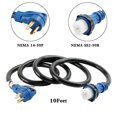 thumbnail image 4 of UL Listed 50 Amp RV/Generator Cord, 10 Ft with Locking Connector - For RV Camper, 4 of 10