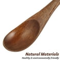 thumbnail image 4 of Troglfold stirring spoon 2pcs Small Wooden Spoons Long Handle for Coffee Tea Stirring,9.06"X0.79"X0.2", 4 of 10