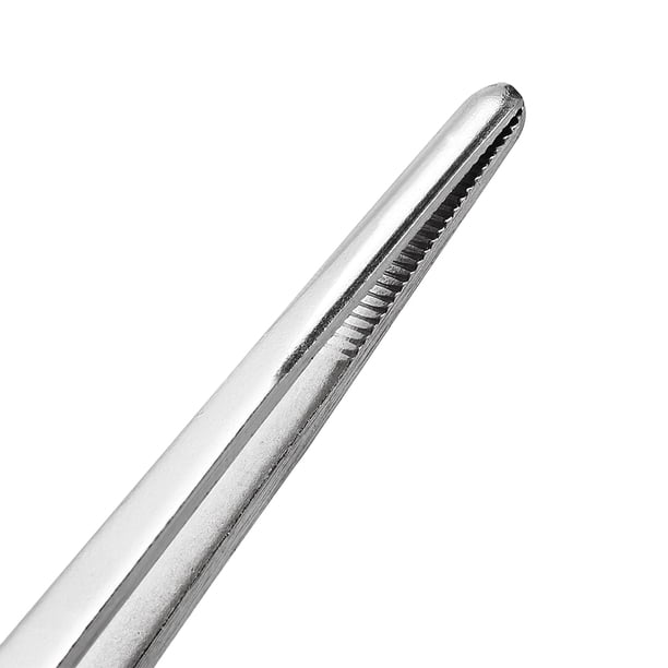 Uxcell 5-Pack 5-Inch Stainless Steel Tweezers - Curved, Pointed & Serrated Tips