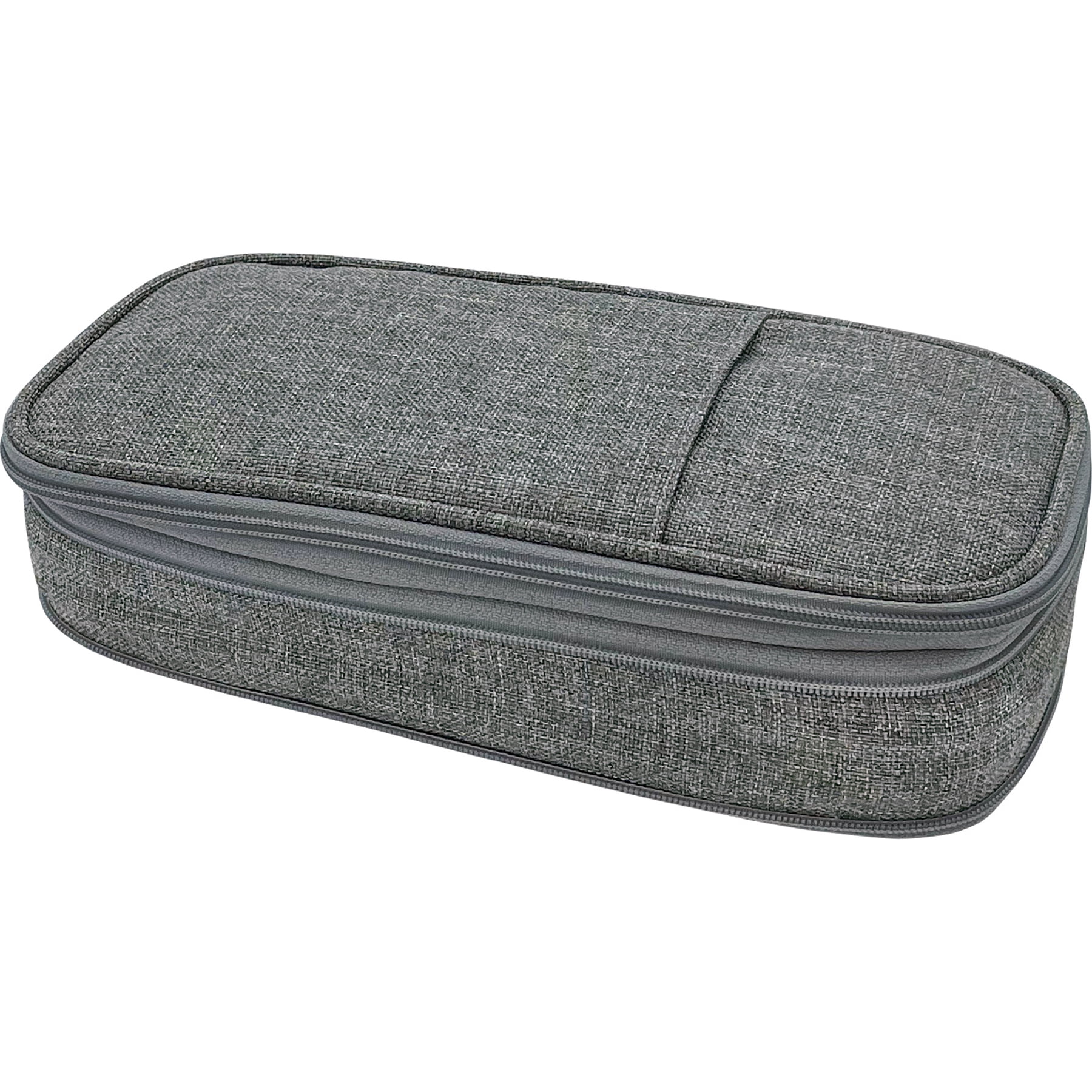Teacher Created Resources Gray Pencil Case, Pack of 3