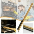 thumbnail image 2 of HOARBOEG Extra Long Wooden Handle Pizza Stone Cleaning Brush with Stainless Steel Scraper – Heavy-Duty Oven Grill Brush for Barbecue, Kitchen, and Restaurant Use, Hanging Hole for Easy Storage, 2 of 9