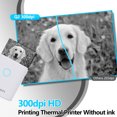 thumbnail image 3 of TFixol Pink Q2 57mm Thermal Printer with 300dpi Resolution, Bluetooth Connectivity, Compatible with Android & iOS, Built-in Battery, Includes 57x30mm White Thermal Paper Roll, 3 of 6
