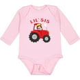 thumbnail image 3 of Inktastic Farmer Tractor Little Sis Girls Long Sleeve Baby Bodysuit, 3 of 5