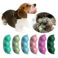 TPR Pet Dog Cleaning Teeth Toys Pea Shaped Training Resistant Molar y