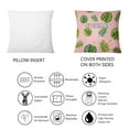 thumbnail image 5 of Designart "Maritime Red Blue Floral Chic" Floral Printed Throw Pillow, 5 of 5