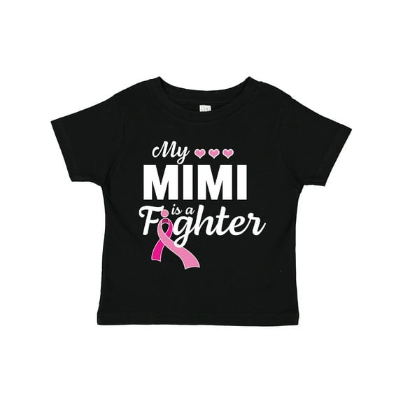 Inktastic Breast Cancer Awareness My Mimi is a Fighter Boys or Girls Toddler T-Shirt