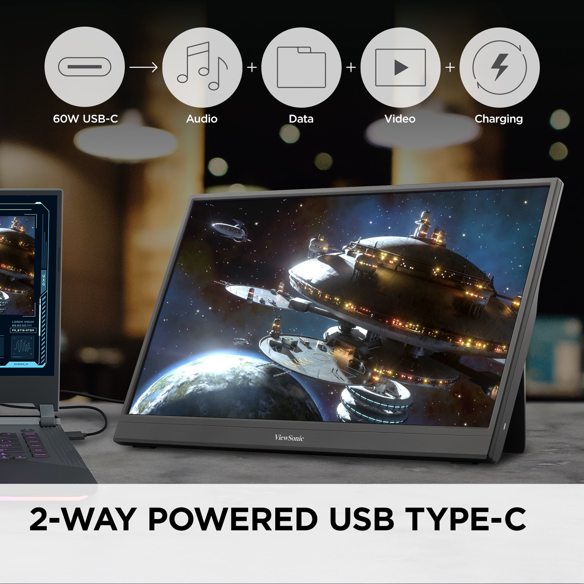 ViewSonic VX1654 16" 1080p Portable IPS Gaming Monitor w/ 144Hz