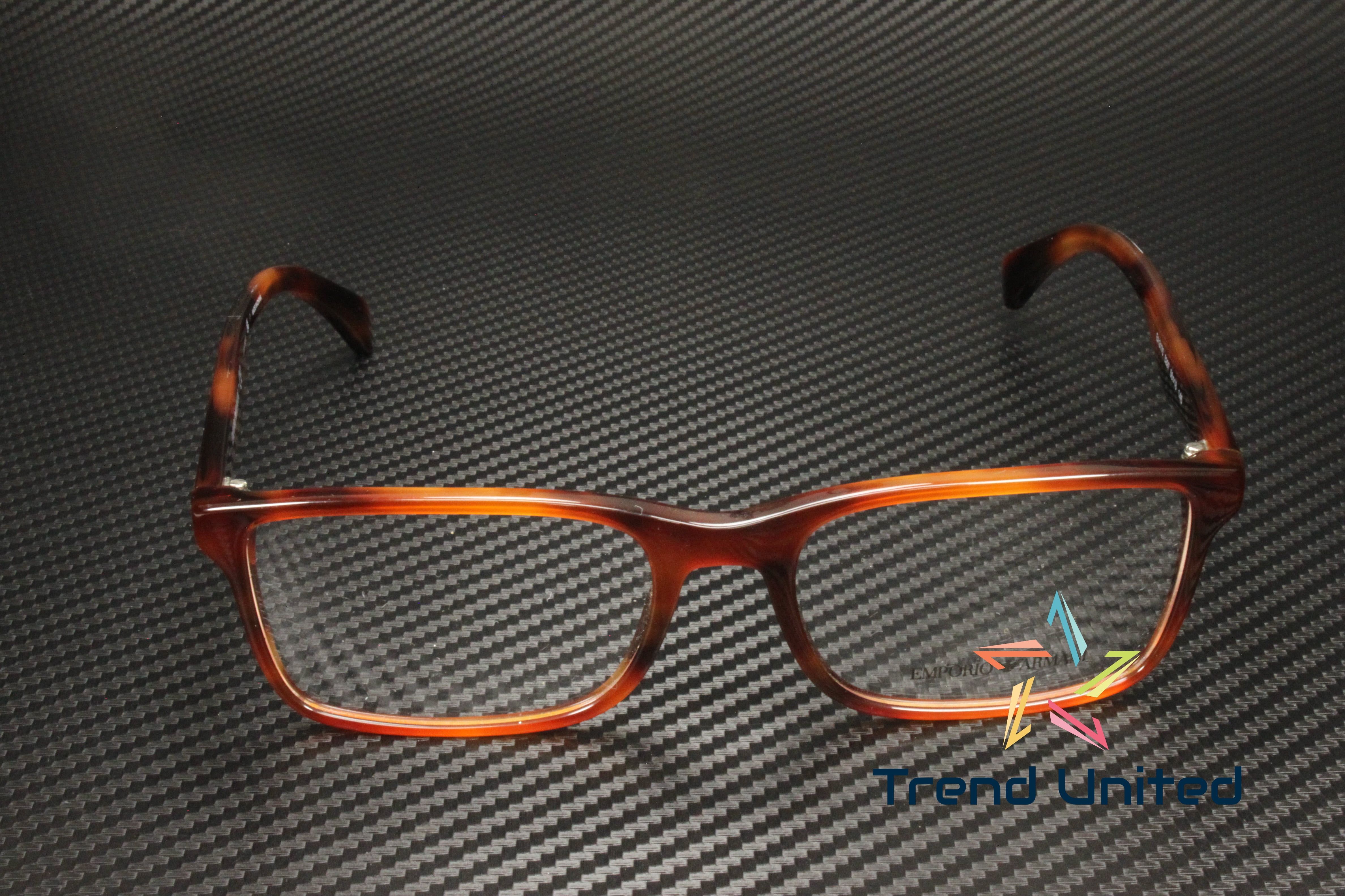 EMPORIO ARMANI EA3175 5297 Rectangle Striped Red Demo Lens  display picture 1