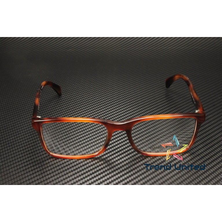 NWT Emporio Armani EA3175-5297-56 5297 Striped Red Eyeglasses EMPORIO ARMANI EA3175 5297 Rectangle Striped Red Demo Lens  main image 3