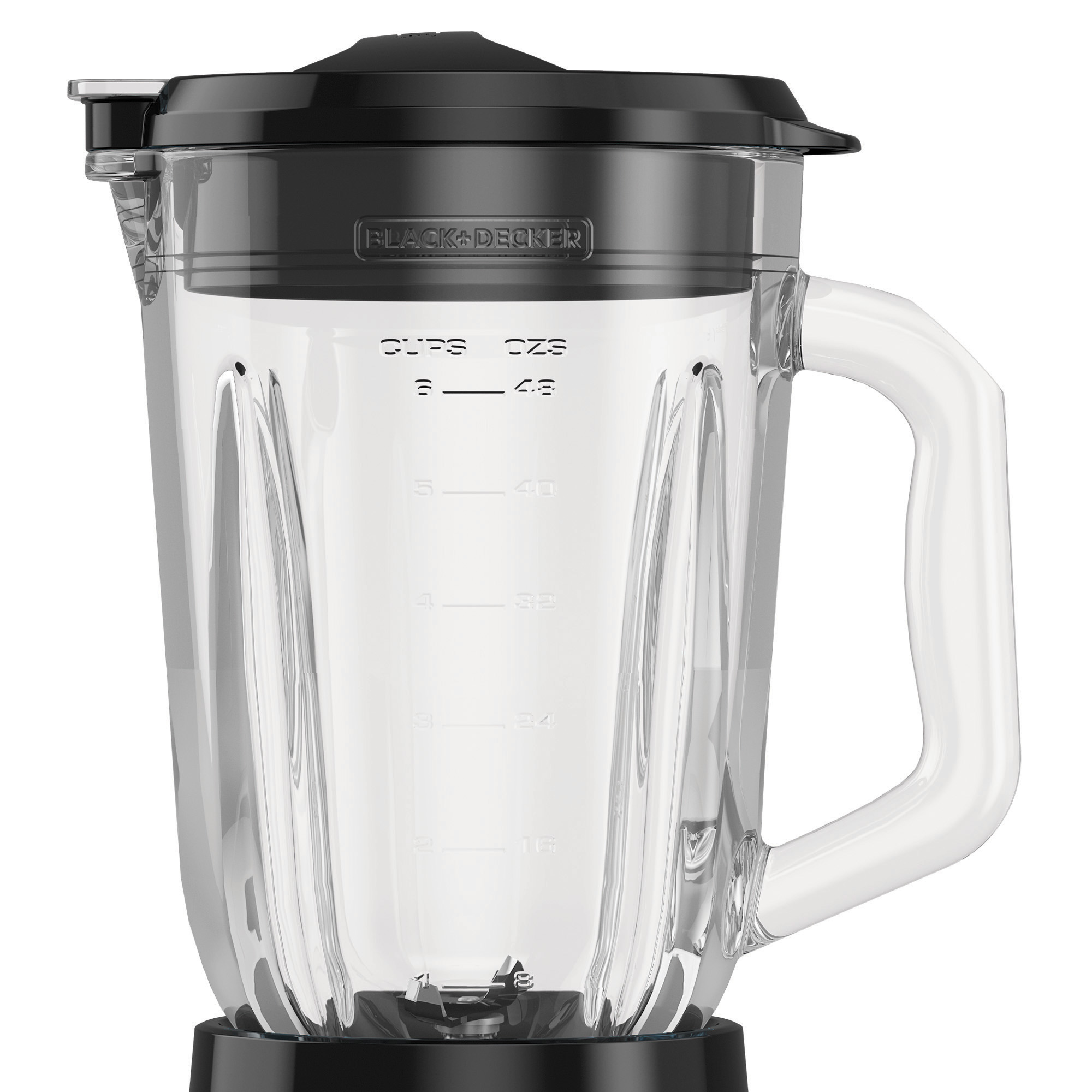 BLACK+DECKER Countertop Blender with 6-Cup Glass Jar, 4-Speed Settings,  Red, BL1210RG