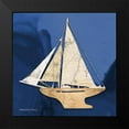 thumbnail image 2 of Bluebird Barn 15x15 Black Modern Framed Museum Art Print Titled - Sailboat Blue I, 2 of 5