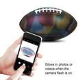 thumbnail image 2 of Football Holographique Réfléchissant Lumineux Rugby Intérieur Extérieur Cuir Cadeaux pour Garçons Filles Hommes Femmes, 2 of 8