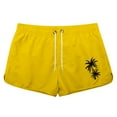 thumbnail image 4 of Mens Swimming Trunks 5 Inch Inseam Coconut Tree Print Quick Dry Board Shorts Lightweight Drawstring Summer Swimsuits with Pockets, 4 of 4