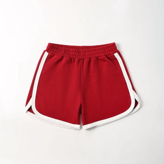 Boys Athletic Shorts Size 14-15 Years Red Comfortable Breathable Fashion Shorts Toddler Streetwear