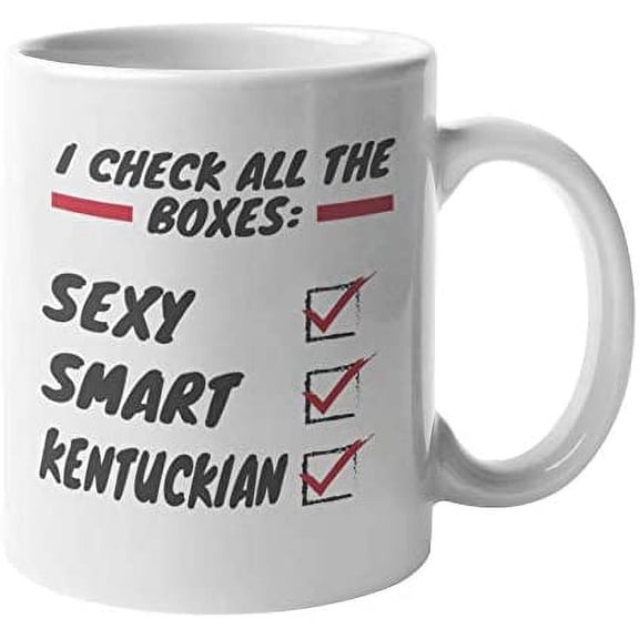 Sexy Smart Kentuckian, Kentucky USA or US State Coffee & Tea Mug Cup (11oz)