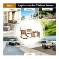 thumbnail image 4 of FASCK 2-Piece Acacia Wood Patio Rocking Chair Set with Table, Natural Wood Outdoor Furniture for Garden Porch Deck, 4 of 9