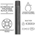 thumbnail image 2 of BK Products  Southland  3 in. MPT   Black  Steel  Close Nipple, 2 of 2
