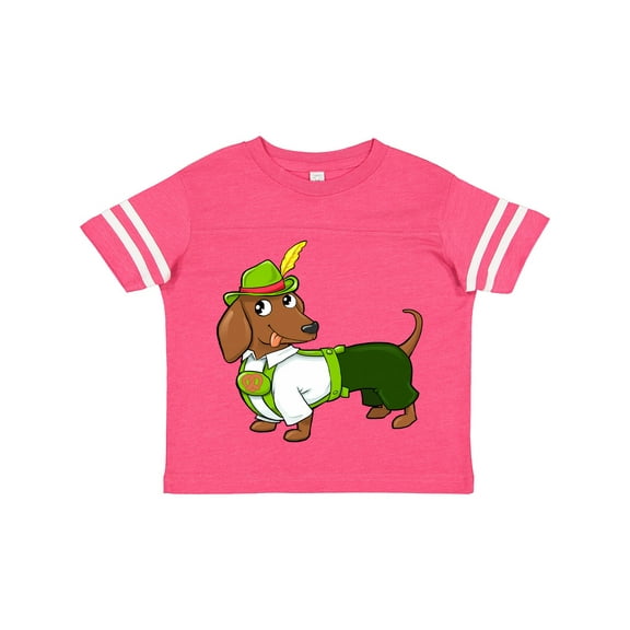 Inktastic Cute Brown Dachshund in Traditional German Wear Boys or Girls Toddler T-Shirt