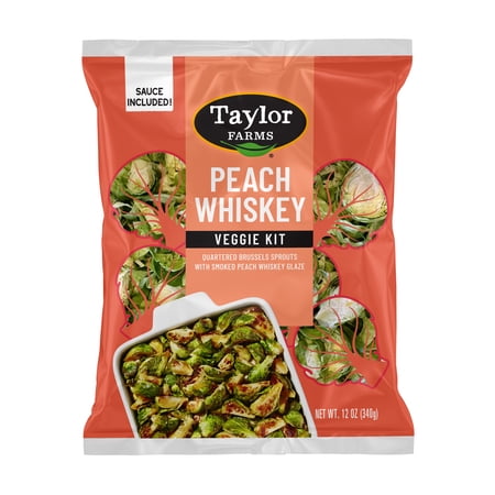 Taylor Farms Peach Whiskey Brussels Veggie Kit, 12 oz, Fresh