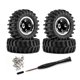 thumbnail image 5 of 4 ruedas y neumáticos para coche RC a escala 1/30, repuestos portátiles para SCX30 Negro, 5 of 9