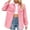 Hot Pink, variant on Oversized Denim Jacket Women Womens Plus Denim Stretch Denim Jacket, Women's Oversized Mid Long Denim Jacket Jean Biker Coat S-88 Dark Blue L