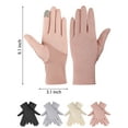 thumbnail image 4 of Deago Women Sun Protective Gloves UV Protection Summer Sunblock Gloves Touchscreen Gloves for Driving Riding (Black), 4 of 10