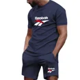 thumbnail image 5 of Conjunto de pantalones cortos estampados para hombre, camiseta de manga corta, transpirable, de secado rápido, para correr, novedad de verano, 2024, 5 of 5