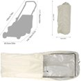 thumbnail image 2 of HUGFEGWE Universal Fit Push Mower Cover, Lawn Mower Cover, UV Protection Snow Rain Wind Dust Water Birds, Universal Size with Drawstring, for Outdoor Protection, Mower Accessories (khaki), 2 of 7