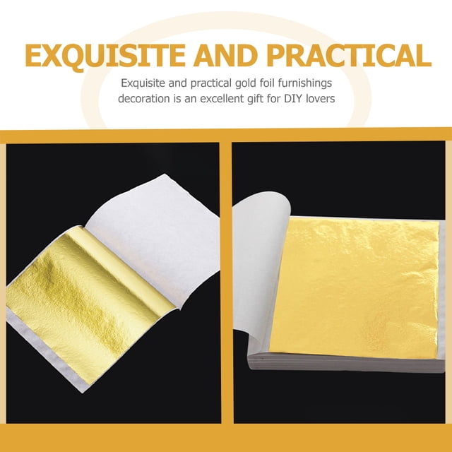 OUNONA Papel Oro Para Manualidades Fácil De Usar Con Hojas De Colores Surtidos