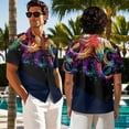 thumbnail image 7 of Psesaysky Tie Dye Octopus Print Mens Shorts Sleeve Shirt &Womens Sleeveless Flowy Tunic Dress Couples Matching Hawaiian Luau Outfit His and Her Topical Shirts or Dresses with Pockets, 7 of 7