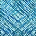 thumbnail image 1 of Ahgly Company Machine Washable Indoor Square Transitional Blue Area Rugs, 4' Square, 1 of 7