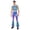 Gradient Blue, variant on Mens 70s 80s Rave Jumpsuit Metallic Shiny Disco Dance Hippies Rompers Silver L