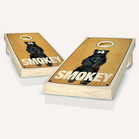 Skip's Garage Smokey Solid Wood Cornhole Board Set