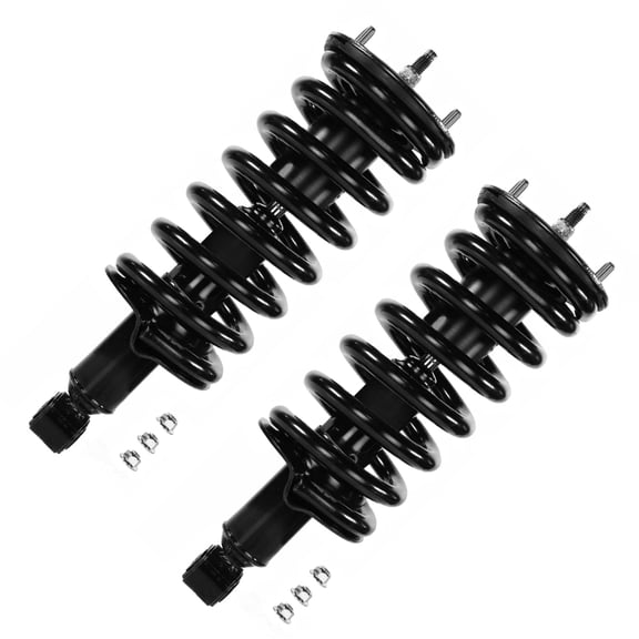Detroit Axle - 2pc RWD Front Struts for 2004-2010 INFINITI QX56, 2005-2015 Nissan Armada, 2004-2024 Titan, 2004 Patnfinder Armada, Complete Strut with Coil Spring Assembly Replacement Quick Install