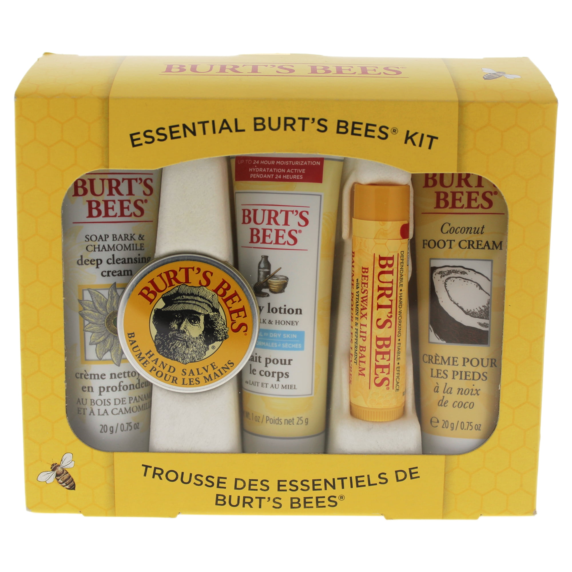 Essential Burts Bees Kit by Burts Bees for Women 5 Pc Kit 1oz Body